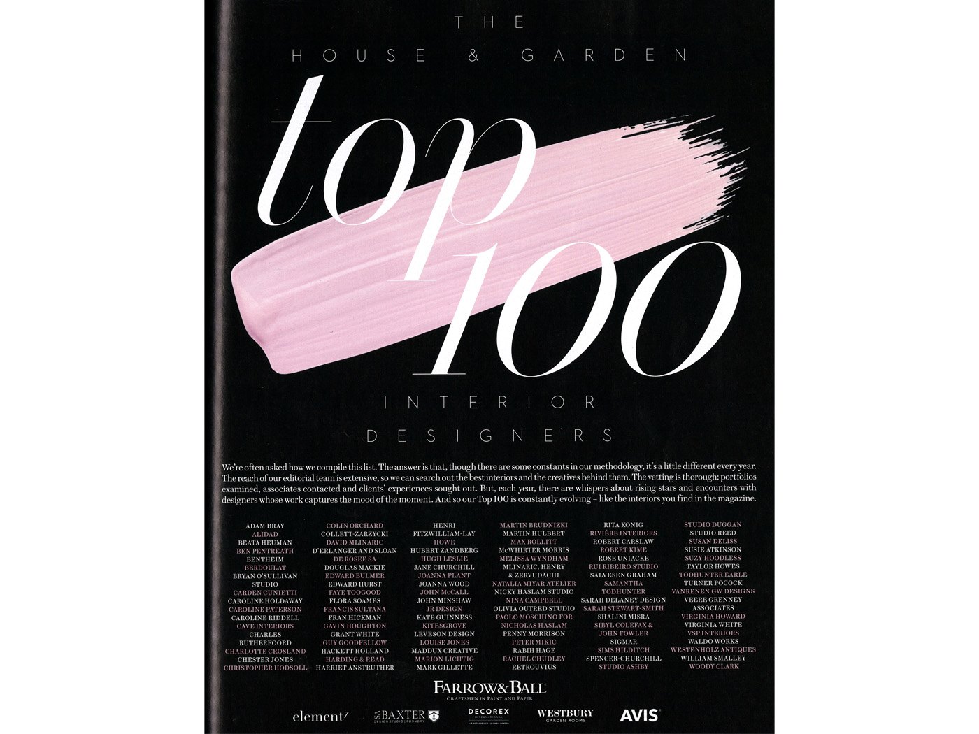 House & Garden Top 100